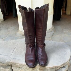 Golden Goose Handmade Brown Leather Riding Boots